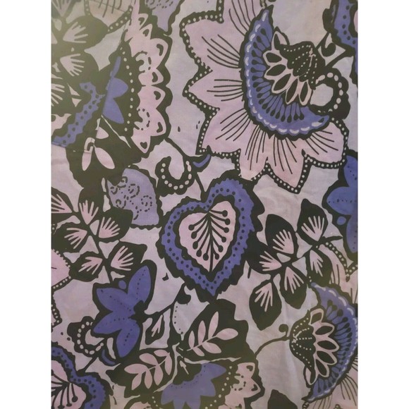 Amerimark Sweetheart Neck Purple Floral Heavyweight Fleece Lounger Dress 3X - Picture 8 of 9